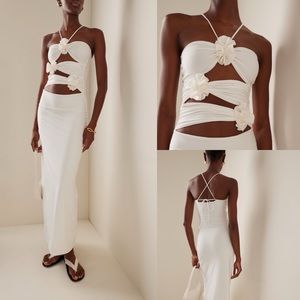 MAYGEL CORONEL
Veranera Cutout Halter Maxi Dress one size NWT